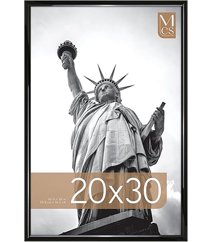 Amazon.co.jp: MCS オリジナルポスターフレーム 20x28インチ ブラック